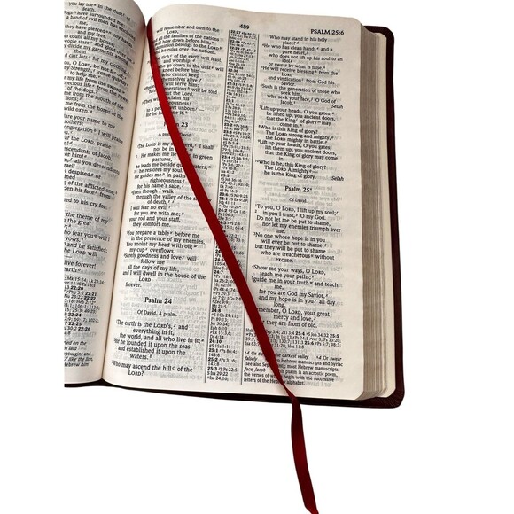 The Holy Bible New International Version Holman Premium Bonded Leather Bookmark - Picture 11 of 12